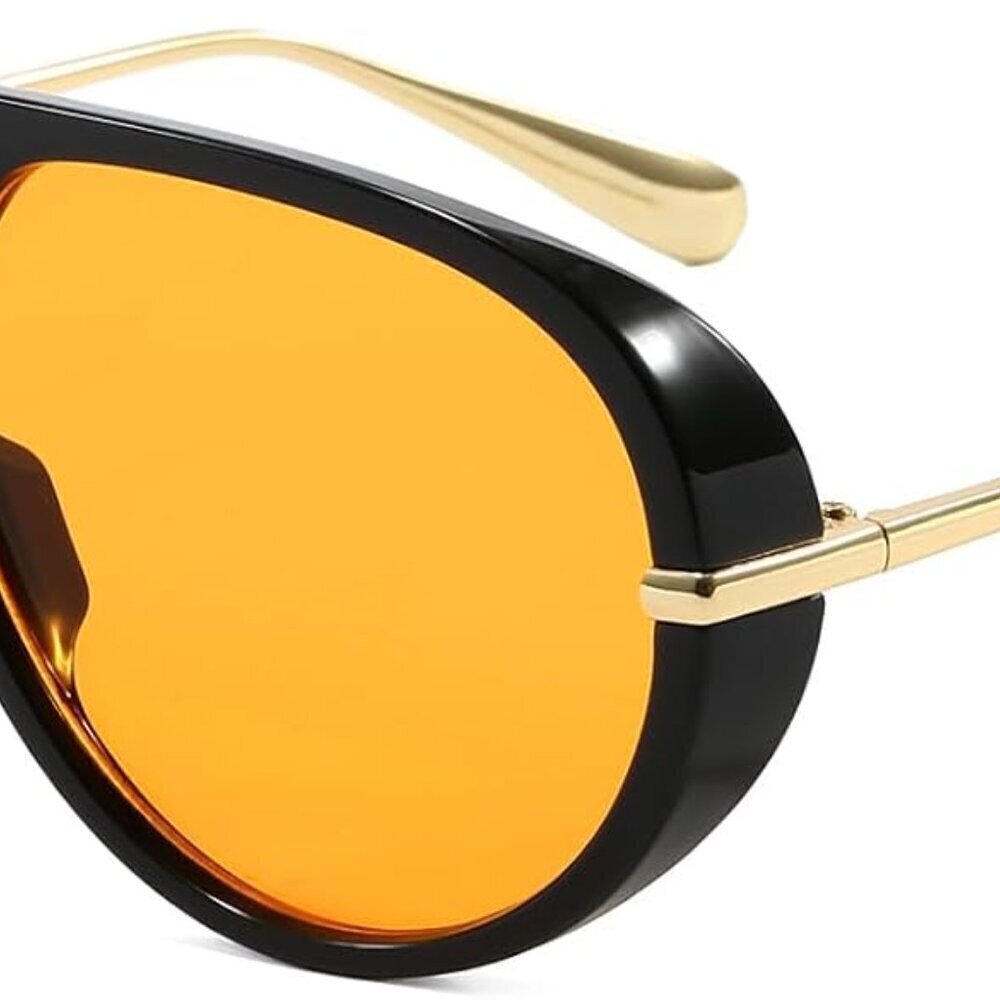 Oversized Aviator Sunglasses Women Men Retro Big Frame Sun Glasses UV400 Protect